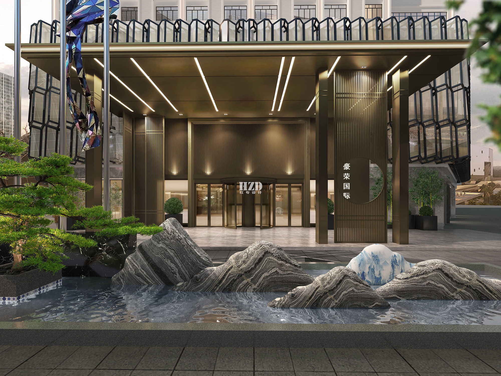 广西豪荣国际酒店-酒店设计,精品酒店设计,度假酒店设计,星级酒店设计,连锁酒店设计,温泉酒店设计,高端民宿设计